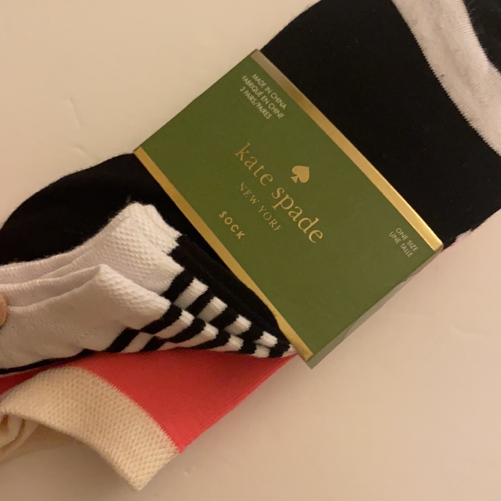 NWT KATE SPADE ♠️ socks - 3 pack - Picture 1 of 4